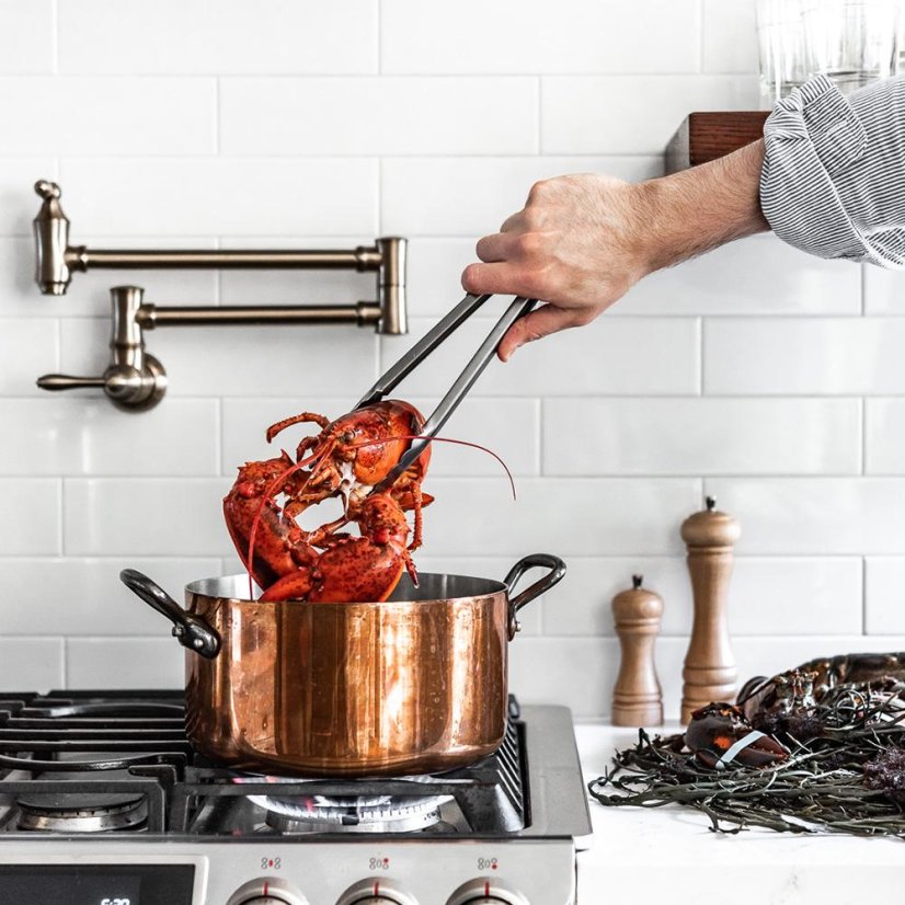 Pot with lid de Buyer INOCUIVRE 6466.20 copper