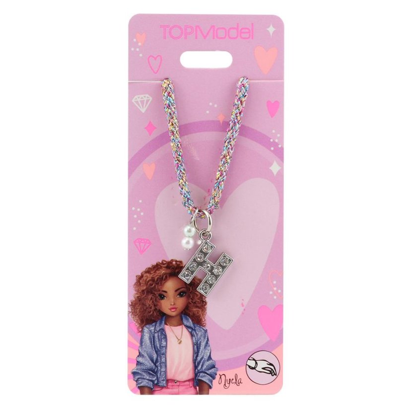 Kordelarmband Top Model, Buchstabe „H“ Nyela