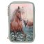 Three-tier pencil case with Miss Melody Romantic Fields accessories