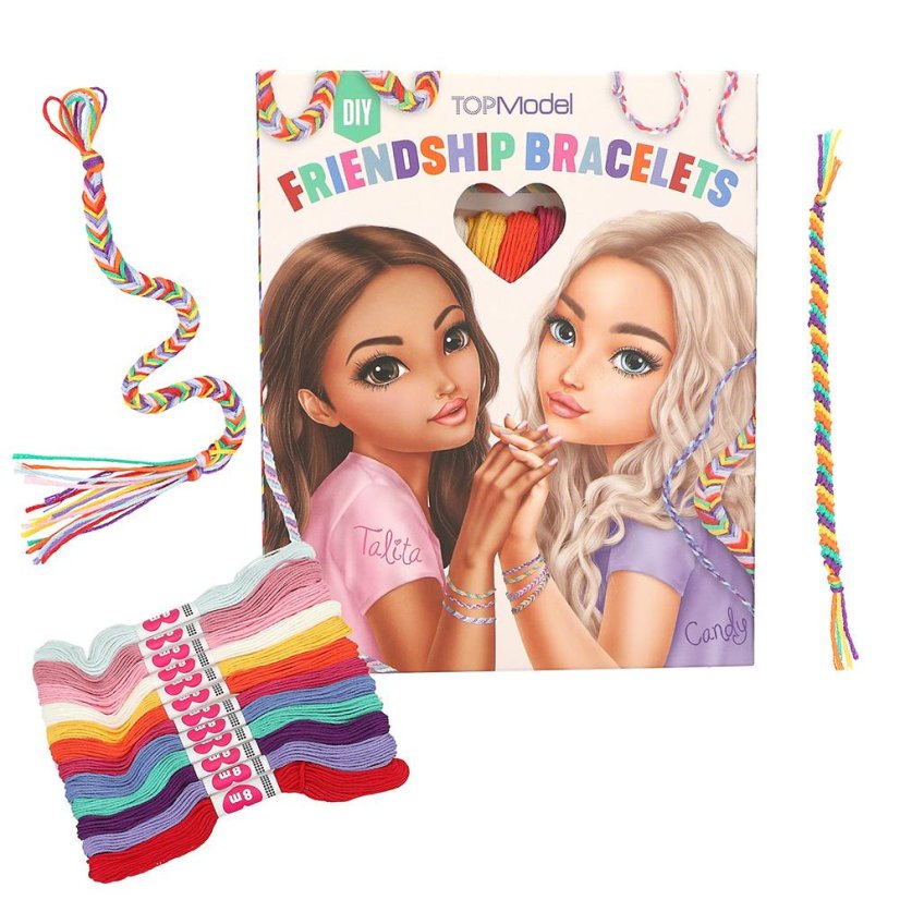 Set mit Baumwollbändern zur Herstellung von Armbändern Top Model Candy & Talita