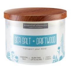 Svíčka Candle-lite, Sea Salt & Driftwood