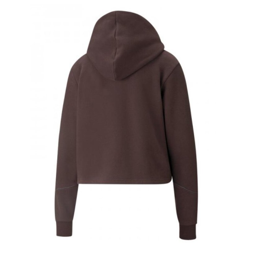 Puma Cyber Cropped Hoodie für Damen - Farbe: Braun, Größe: XS