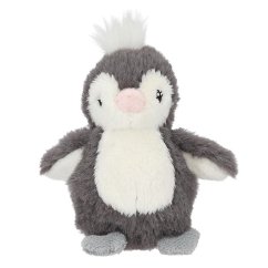 Plüschpinguin mit Karabinerhaken Princess Mimi, dunkelgrau