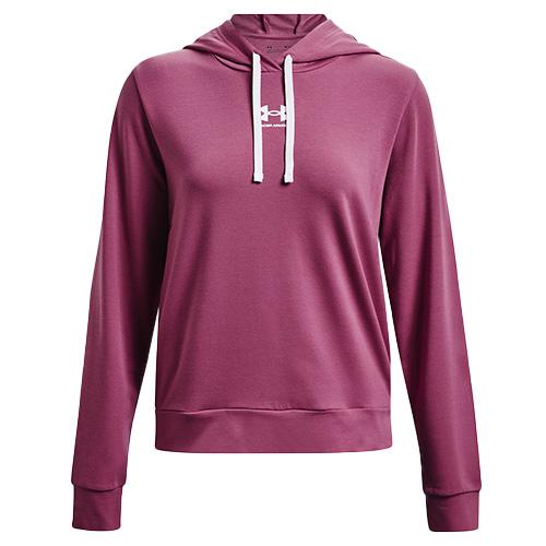 Under Armour Rival Terry Hoodie für Damen - Farbe: Rosa, Größe: S