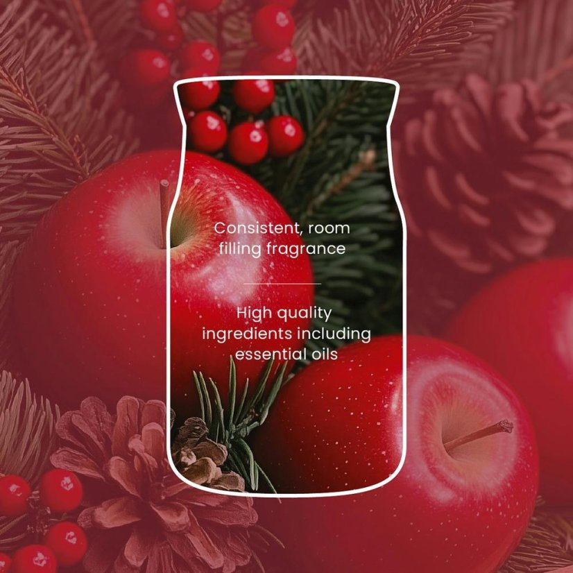 Świeczka Yankee candle w szklanym pojemniku, Red Apple Wreath