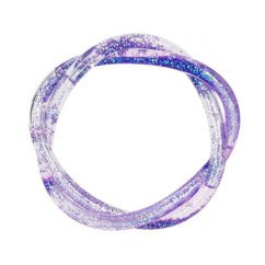 Ylvi double bracelet with glitter, lilac