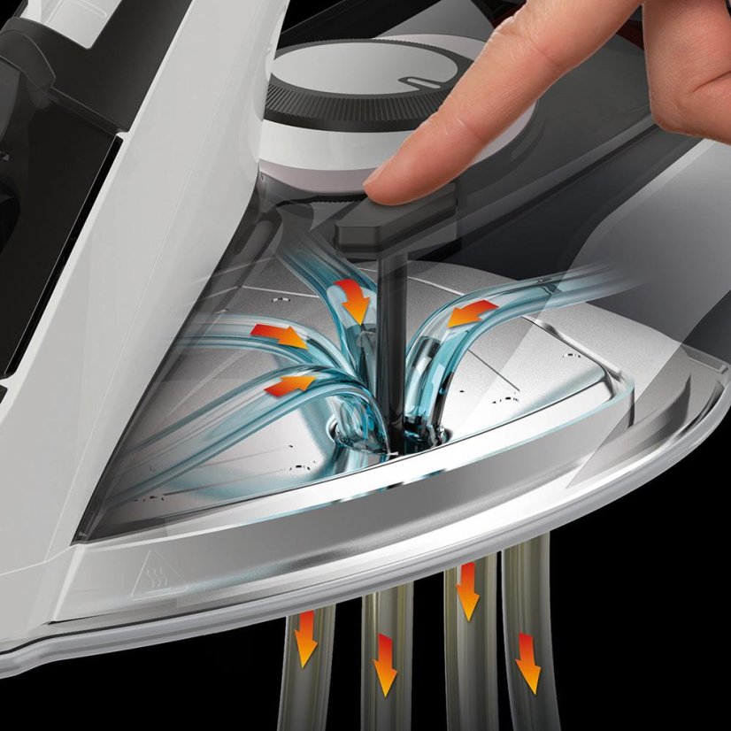 Imetec Z3 3700 ZEROCALC 9013 steam iron, white and black