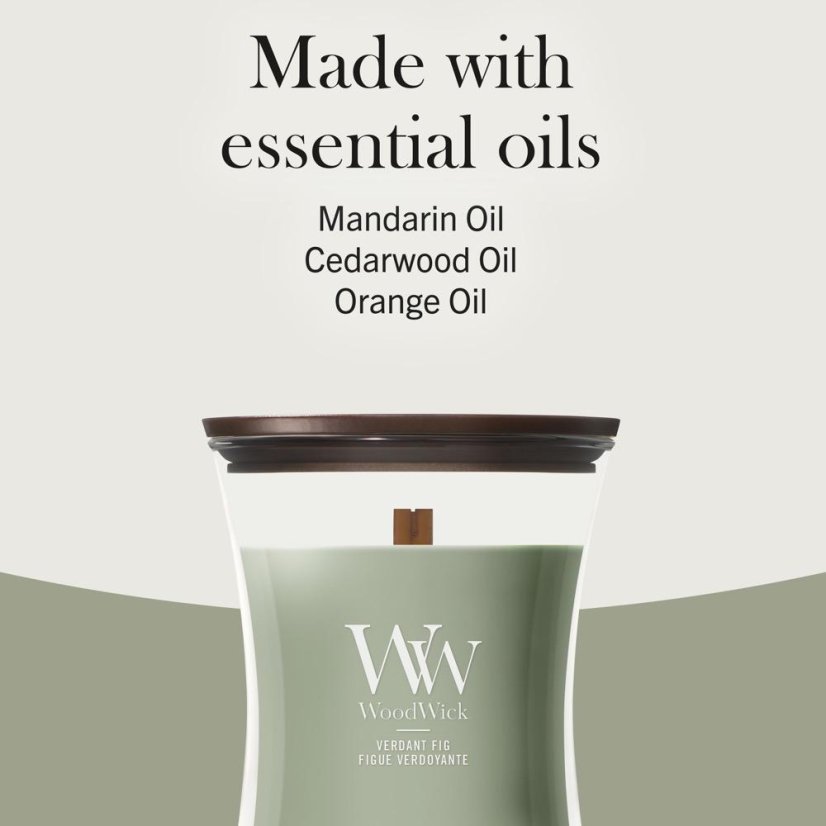 WoodWick Medium Candle, Verdant Fig