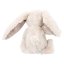 Nelly Princess Mimi Plush Rabbit, 19 cm – Light Gray