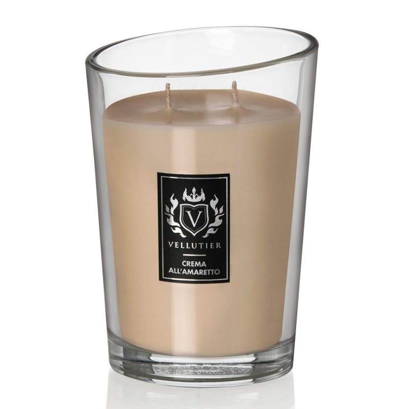 Świeca Vellutier duża, Crema All’Amaretto