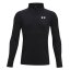 Jungen-T-Shirt Under Armour UA Tech 2.0 1/2 Zip - Farbe: Schwarz, Größe: 149-160
