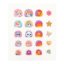 Ylvi Nail Sticker Set, Pink Background