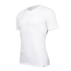 Herren-T-Shirt Tufte V-neck white