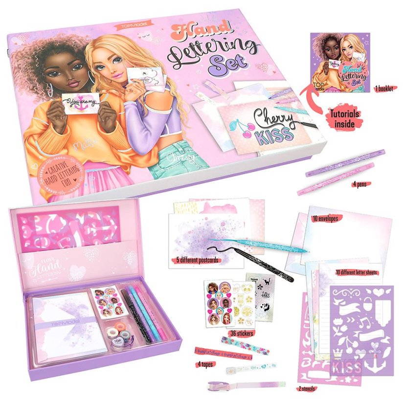 Briefpapier-Set Top Model Chery Kiss, Malia und Christy