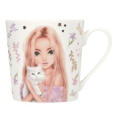 Porcelain mug with Top Model Blooming Kitty print