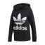 Dámská mikina Adidas Originals Trefoil - Barva: Černá, Velikost: 34