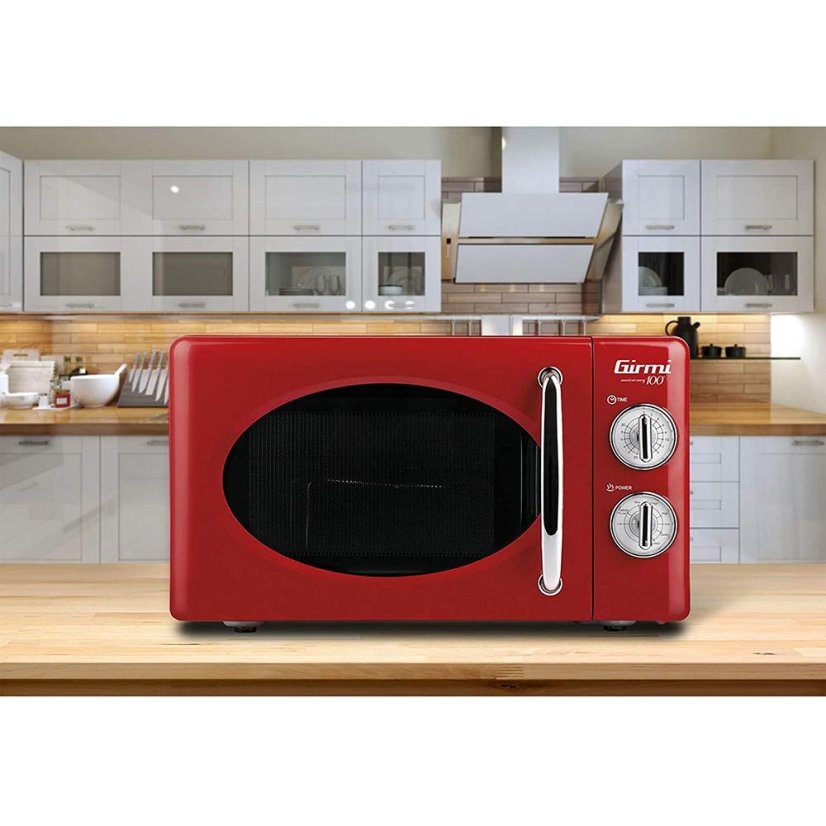 Girmi FM2102 Microwave Oven, Red