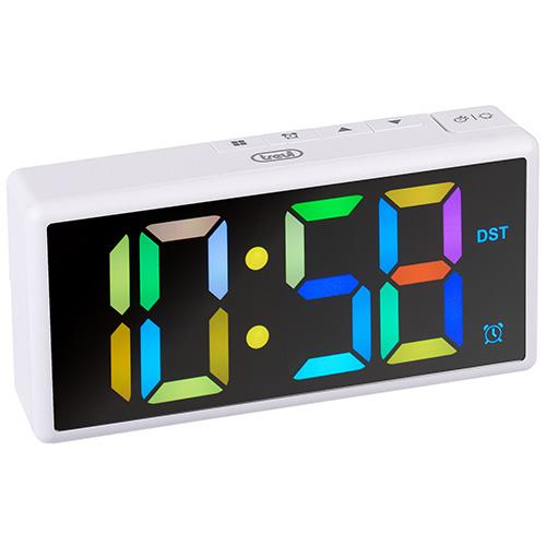 Digitální budík s LED displejem Trevi EC 886 WH bílý