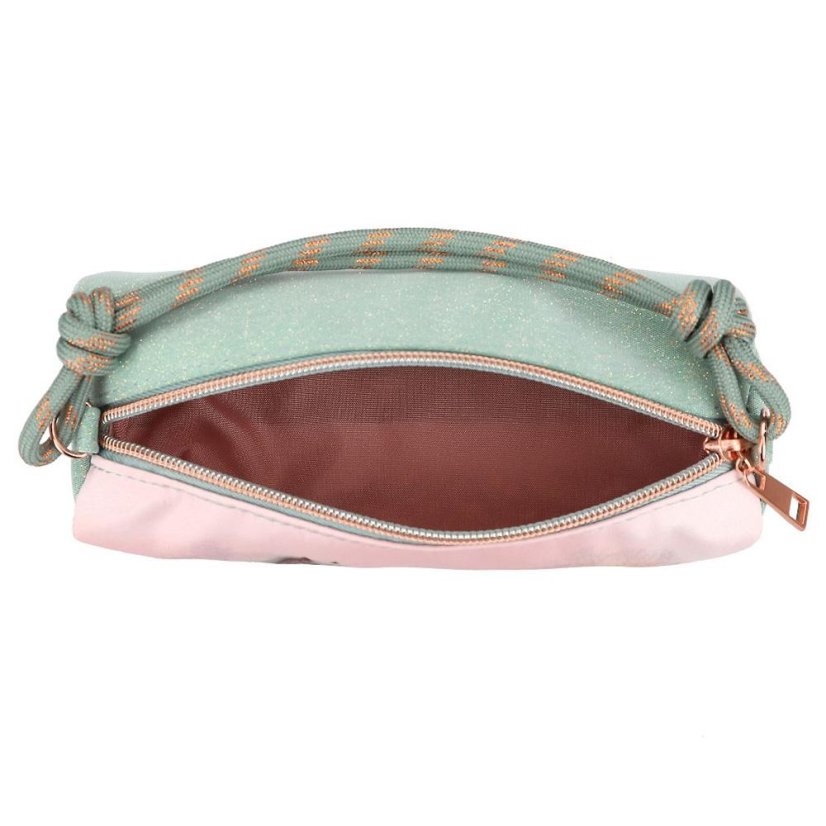 School pencil case tube with loop Miss Melody Romantic Fields