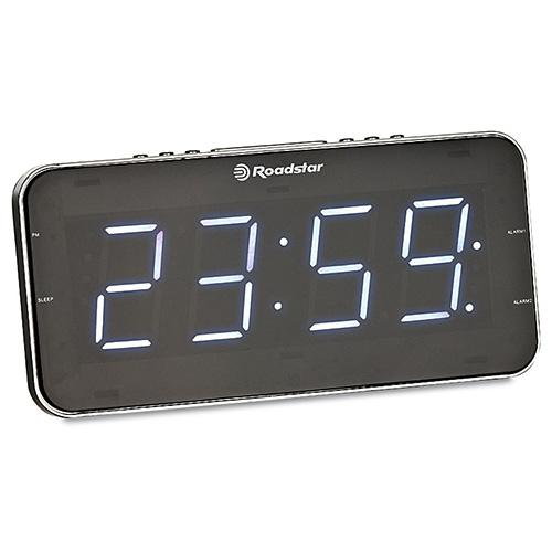 Roadstar CLR-2615 black radio alarm clock