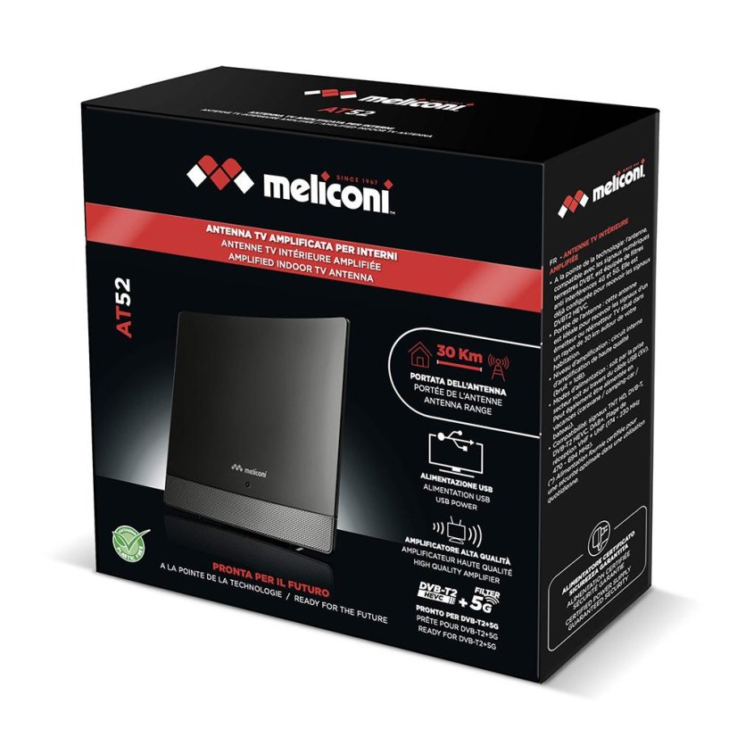 Zimmerantenne Meliconi 881007 schwarz