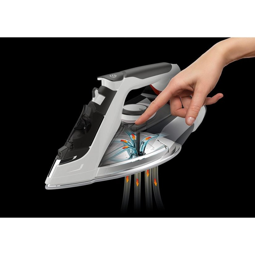 Imetec Z3 3700 ZEROCALC 9013 steam iron, white and black