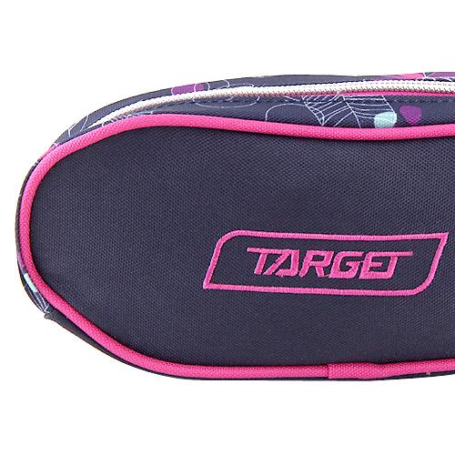 Target Oval 1 Zip Flowers School Pencil Case 17493
