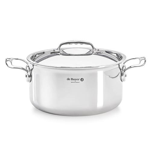 Pot with lid de Buyer Affinity 3742.16 stainless steel