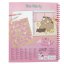 Spiral coloring book with Miss Melody sequin patch