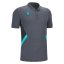 Macron Rap Polo Shirt - Color: Gray/light blue, Size: M
