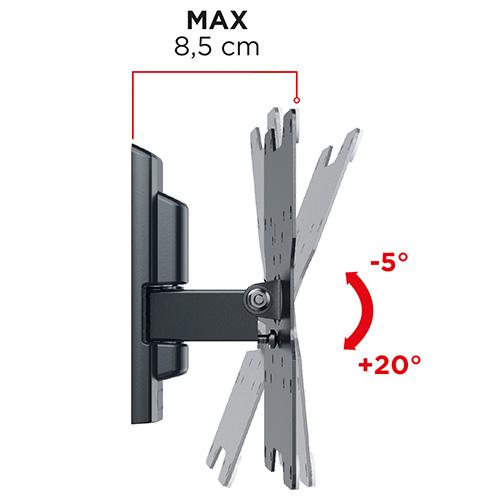 TV-Halterung (Wand/Trockenbau) TV Meliconi 580477 FlatStyle FTR200CG schwarz