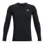 Pánské triko Under Armour CG Armour Fitted Crew - Barva: Černá, Velikost: S