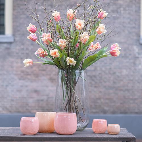 Glasblumentopf DutZ Pot Apricot