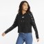 Damen-Sweatshirt Puma Power Tape Cropped - Farbe: Schwarz, Größe: S