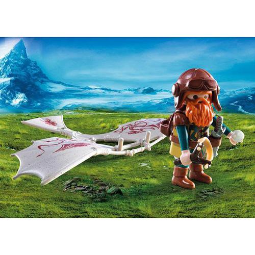 Playmobil 9342 repülő gépen ülő törpe