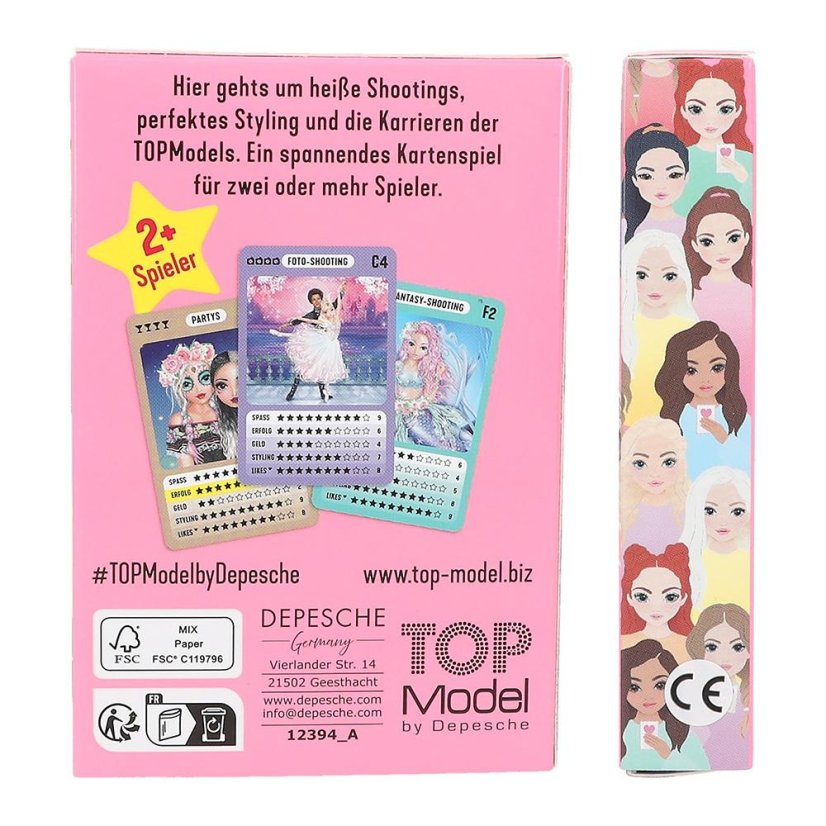 Top Model Christy & Sasha quartet card game