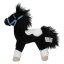 Miss Melody Plush Horse – Black and White, 18 cm