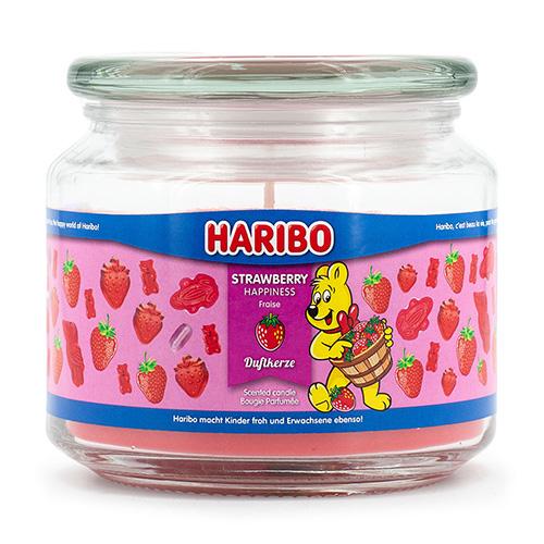 Haribo medium candle, Strawberry Happiness