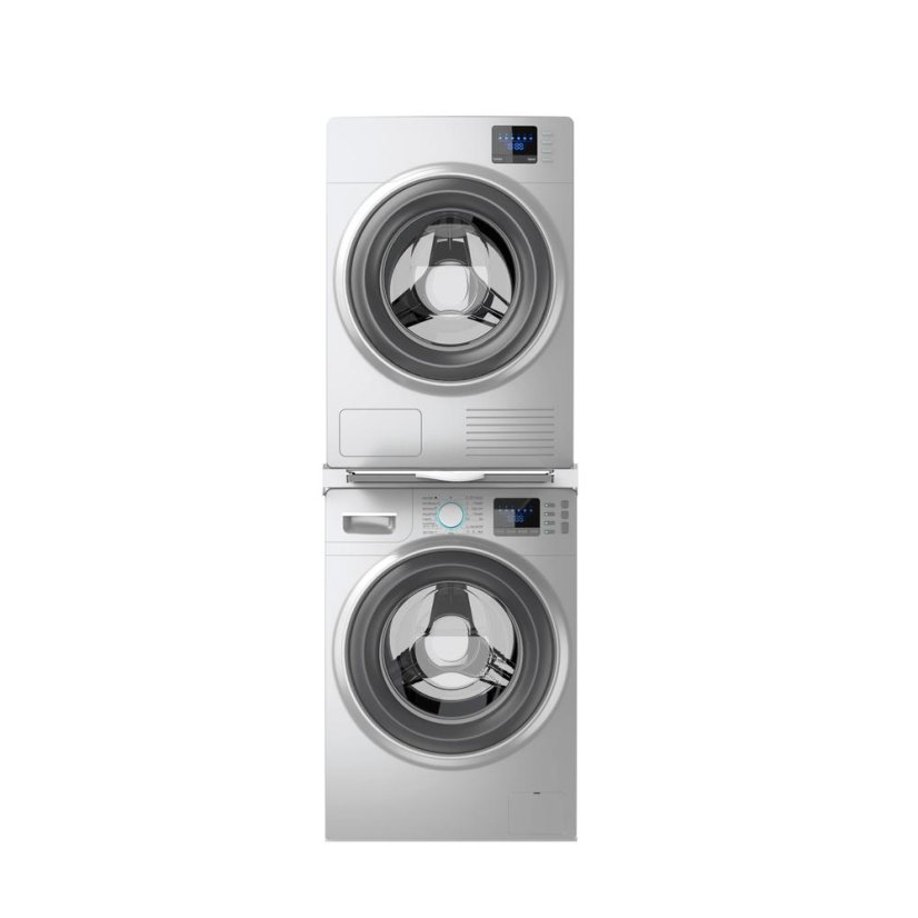 Meliconi 656129 Torre Green+ White Washer/Dryer Combo