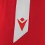 Fußballshorts Macron Tempel - Farbe: Rot/Weiß, Größe: M