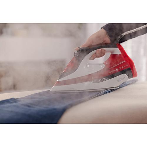 Solac PV2014 steam iron, white and red