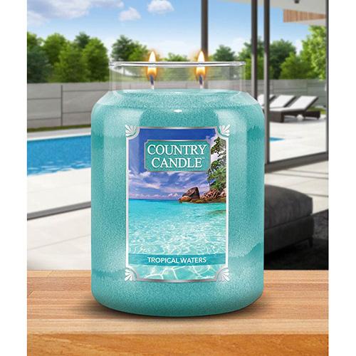 Świeca Country Candle duża, Tropical Waters