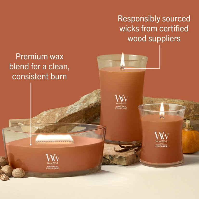 WoodWick Medium Candle, Pumpkin Praline