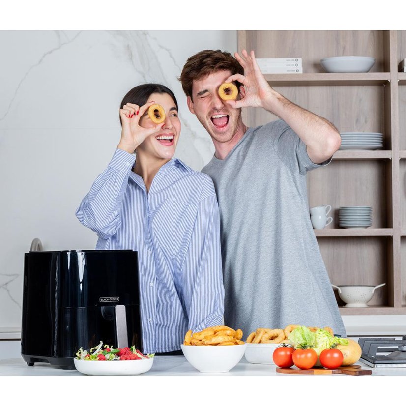 Frytkownica na gorące powietrze Black+Decker BXAF5000E czarna