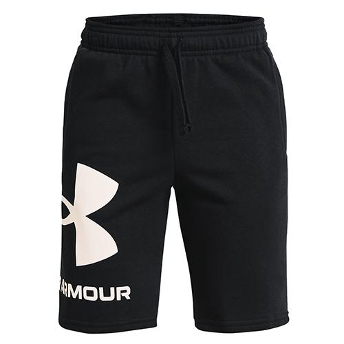 Under Armour Rival Fleece Logo Boys' Shorts - Color: Black, Size: L