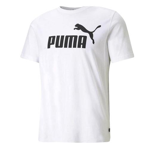 Pánske tričko Puma Essentials Logo Tee - Farba: Biela, Veľkosť: L