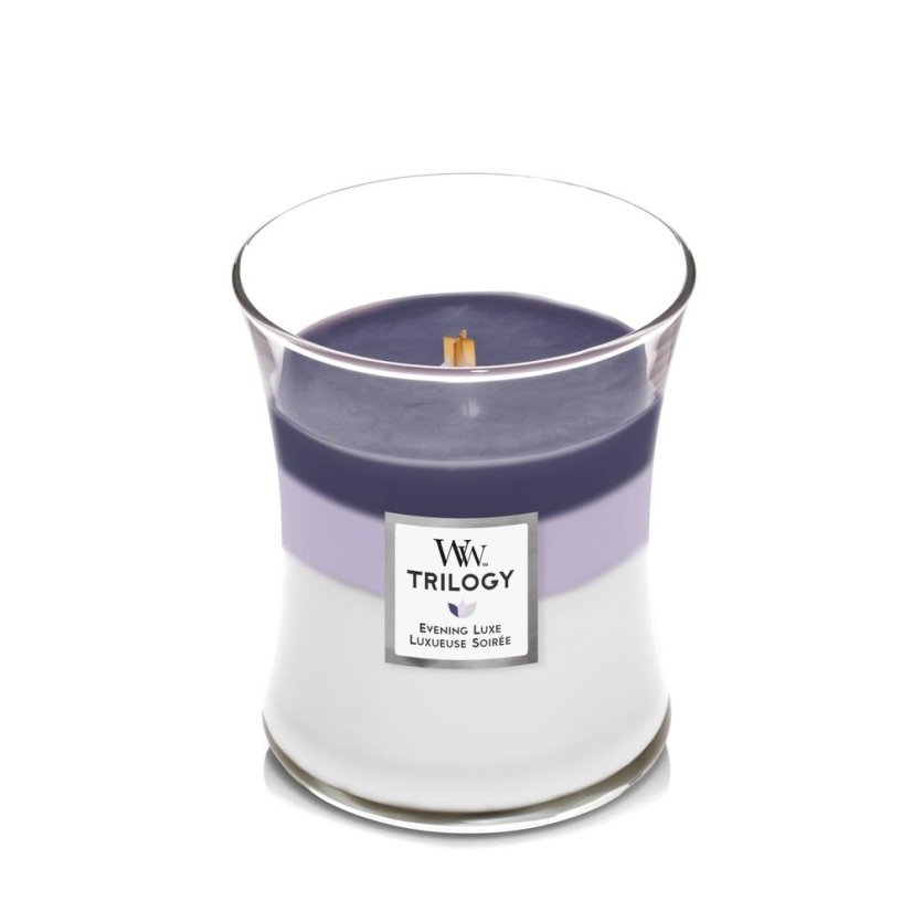WoodWick Trilogy Kerze mittelgroß, Evening Luxe
