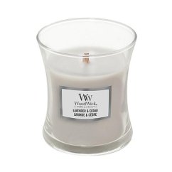 Svíčka WoodWick malá, Lavender & Cedar