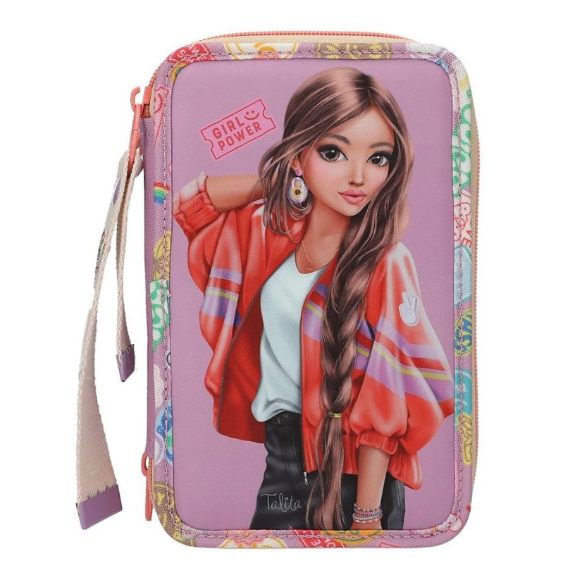 Three-tier pencil case with Top Model Girl Power accessories, Talita