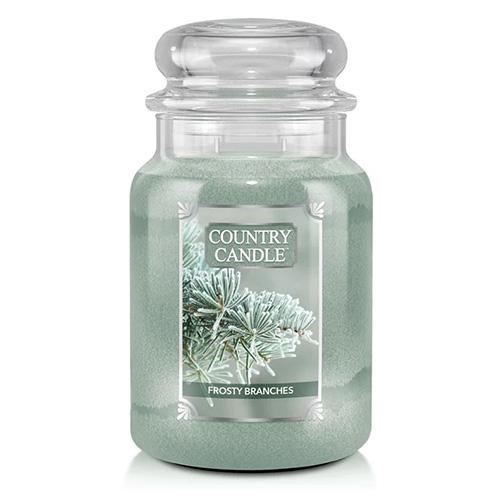 Country Candle große Kerze, Frosty Branches